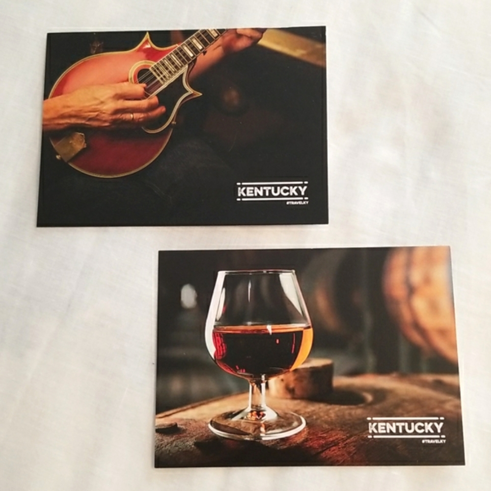 NEW Kentucky Bluegrass & Bourbon Postcard - Ephemera Bundle